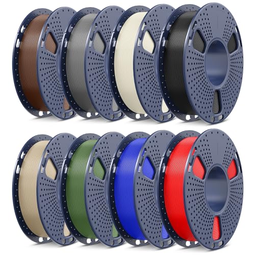 SUNLU 4kg PLA 3D Printer Filament Bundle, 1.75mm, 4 Black Spools V387