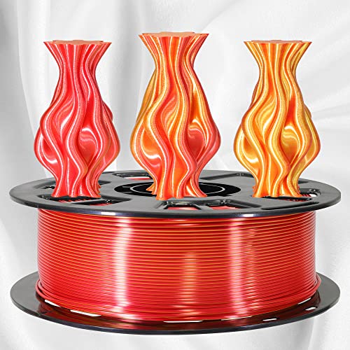 MIKA3D Bicolor Silk PLA 3D Printer Filament Bundle, 1.75mm, 6 Spools V5573