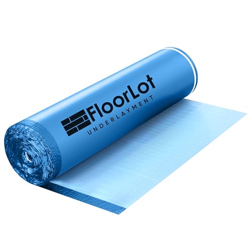 BlueStep Underlayment with Moisture Barrier for Laminate and Wood Floors, (200 sq.ft Roll)