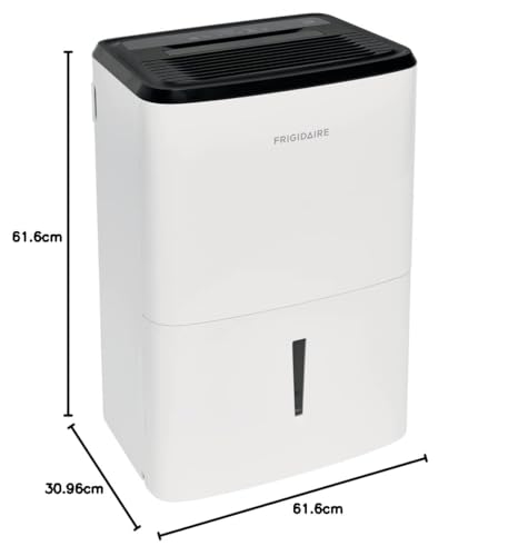 Frigidaire 50-Pint Portable Dehumidifier with Wi-Fi for Medium/Large Rooms, White Q334986