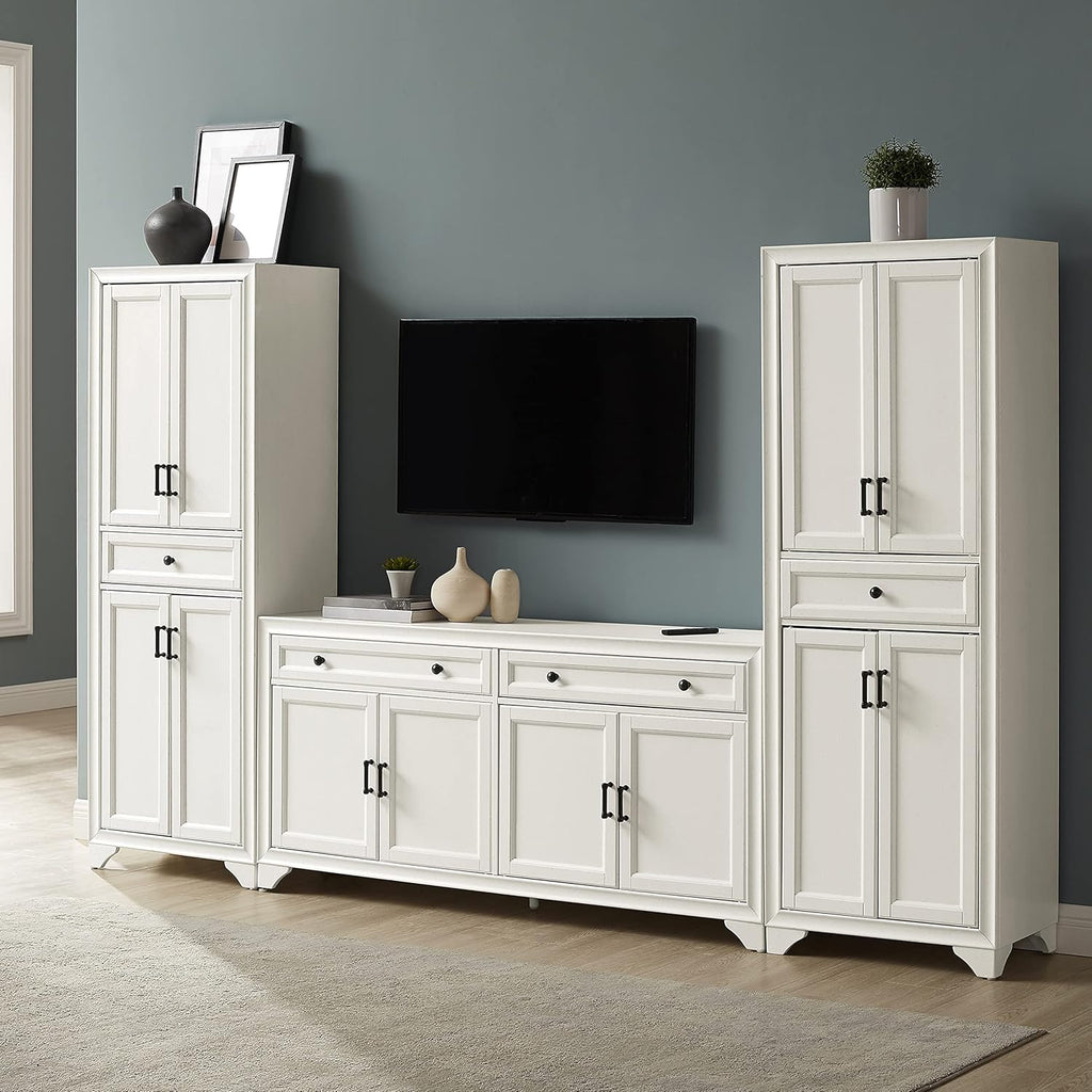 Crosley Furniture Tara 3-Piece Entertainment Set with Sideboard and 2 Storage Cabinets P4215