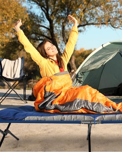 Sportneer Camping Cot, Portable Military Cot for Adults, Heavy Duty Folding Bed, Supports 330 Lbs F424597