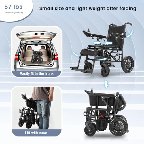 Electric Wheelchair for Senior Adults, All-Terrain, 500W, 12Ah Lithium Battery N306823