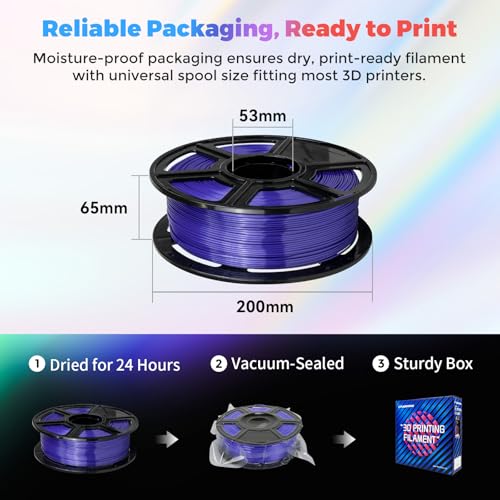 FLASHFORGE Silk PLA Filament 1.75mm, 1kg Spool V8381