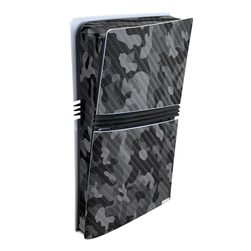 MightySkins Carbon Fiber Gaming Skin for PS5 Digital Edition Disc Drive - Black Camo S1804