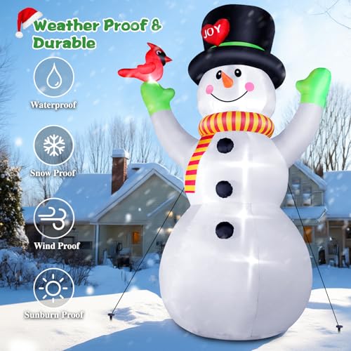 FunFanso 14 FT Christmas Inflatable Snowman with LED Light U47374