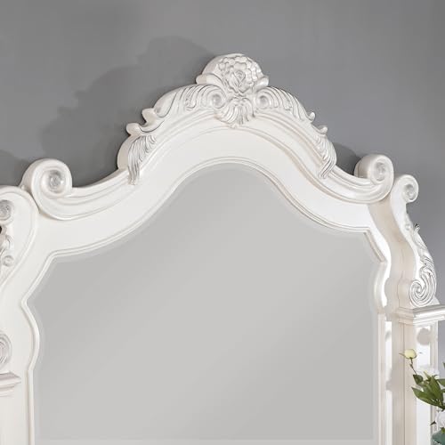 Furniture of America Clairibel Wood 5-Piece Bedroom Set King with Button-Tufted Headboard Z353