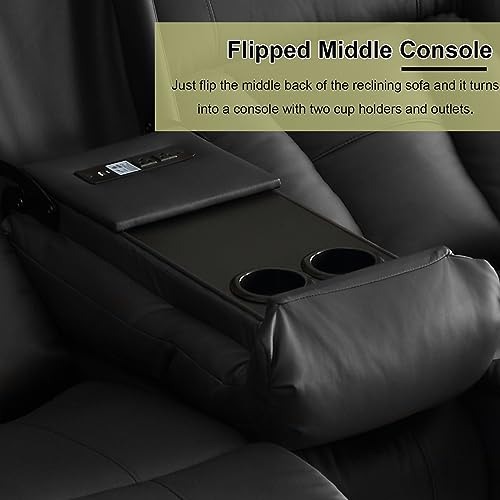 59" Manual Reclining Loveseat with Side Pockets, Wall Hugger, Brown T980023