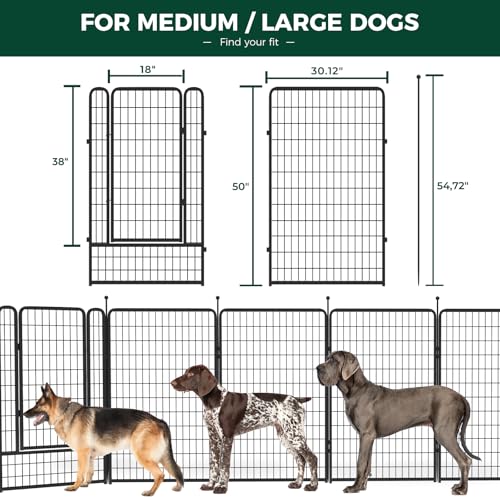 FXW Rollick Dog Playpen 32 Inch 16 Panels for Small and Medium Dogs E405995