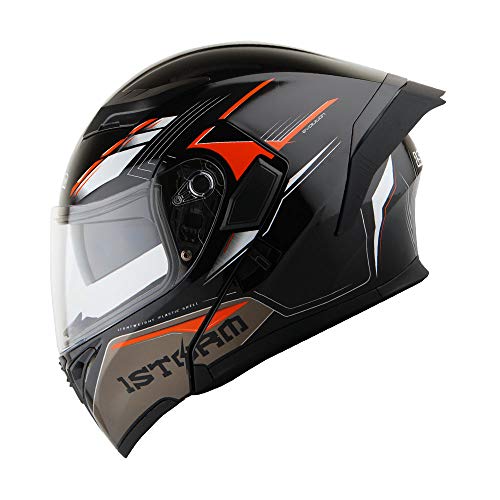 1Storm HB89 Modular Full Face Helmet Flip Up Dual Visor Z122535