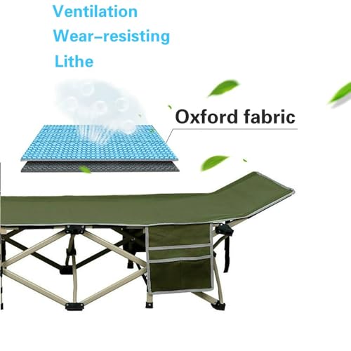 Yaheetech Folding Camping Cot, Portable Military Canvas Sleeping Bed with Carry Bag B4383