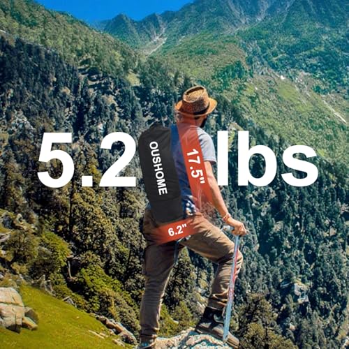Ultralight Camping Cot for Adults, Portable Folding, Supports 352lbs, Black Y92139