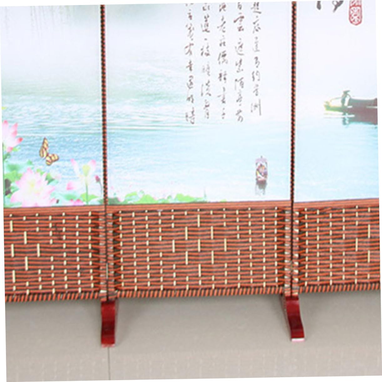 Amosfun 2pcs Screen Divider Stand Base Wooden Support Feet L603