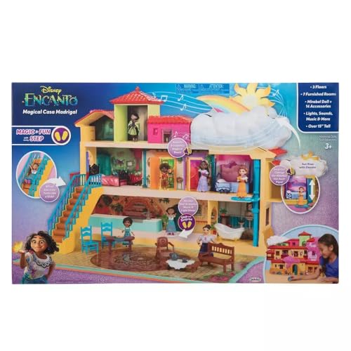 Disney Encanto Magical Madrigal House Playset with Mirabel Doll & 14 Accessories A911436