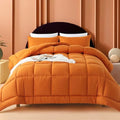 WhatsBedding Queen Comforter Set, Black Lightweight 3 Pieces Bedding Set for All Season Soft Down Alternative Bed Set with 2 Pillowcases, Queen Size,88"x90"
