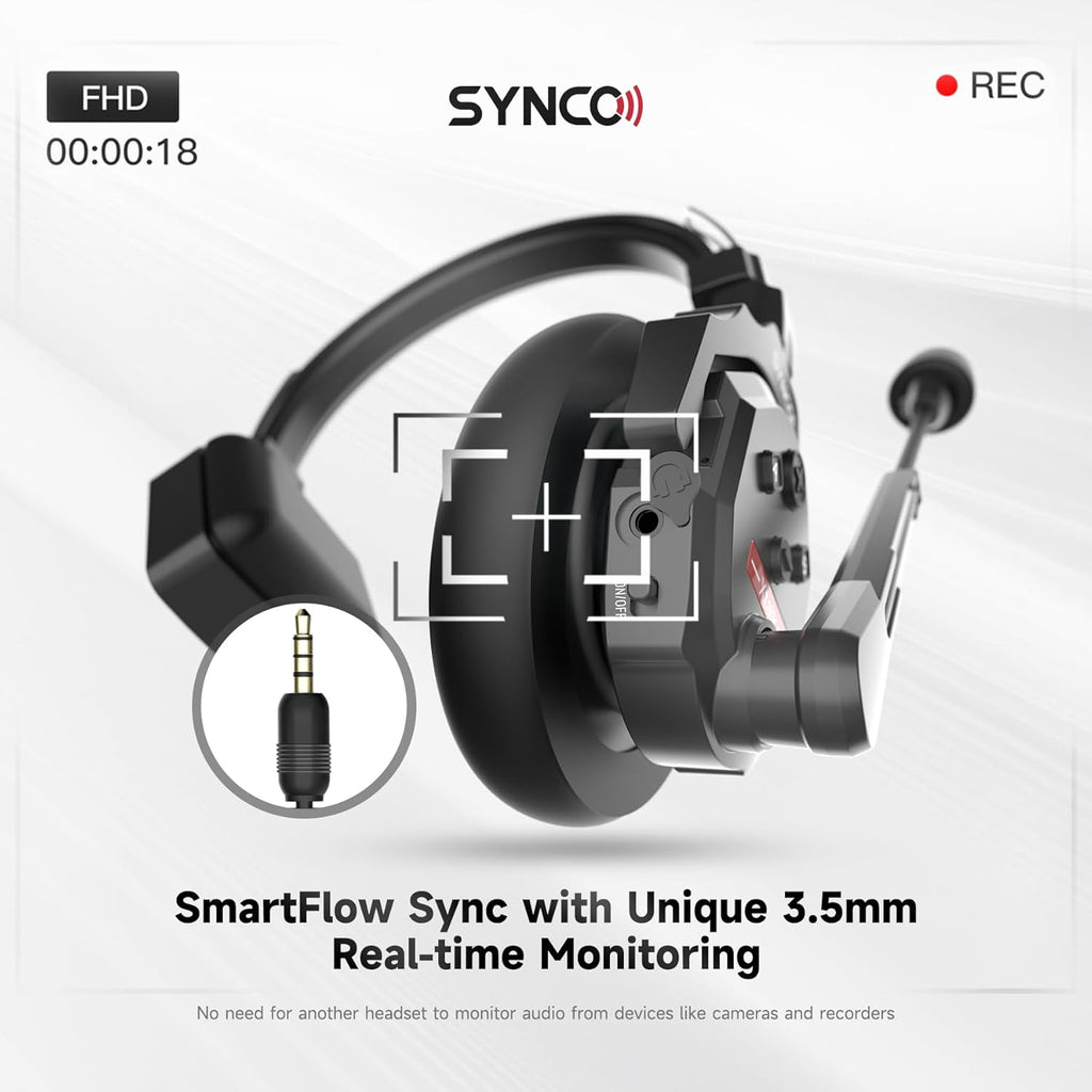SYNCO XTalk X5 2.4GHz Wireless Headset Intercom System (5PCS) M3921