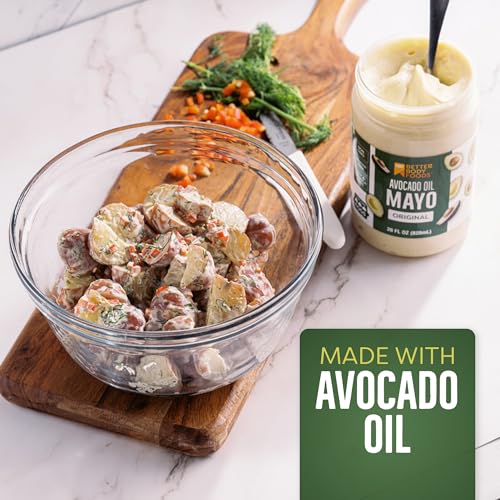 BetterBody Foods Avocado Oil Mayonnaise, Non-GMO, Cage-Free Eggs, 28 oz, Pack of 2 C8489