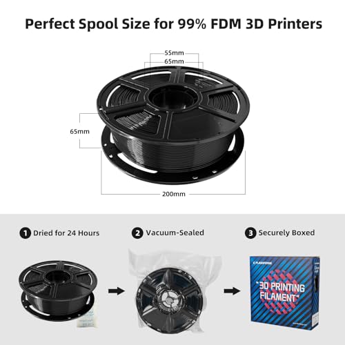 FLASHFORGE PLA Filament 1.75mm Burnt Titanium, Color Changeable 3D Printer Filament 1kg T433110