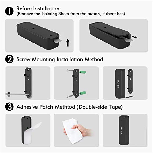 Door Chime with 500ft Range, 52 Chimes, Adjustable Volume, Mute Mode, LED Indicators B464999