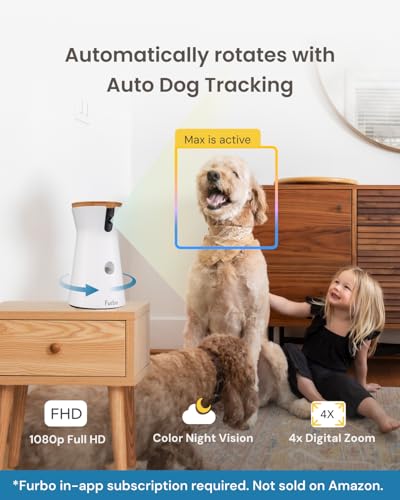 Furbo Mini Pet Camera with 2-Way Audio and Phone App N269659