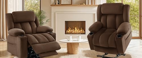 Power Lift Recliner Chair for Elderly with Heat and Massage, Grey R7895