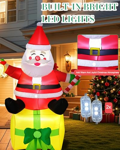 Christmas Inflatable Snowman with Penguin Yard Decoration with LED Lights K4000