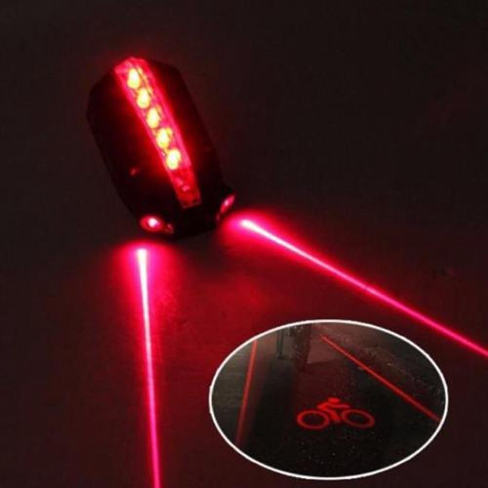 Cycling Projector Taillight with Logo Laser Warning Light A283603