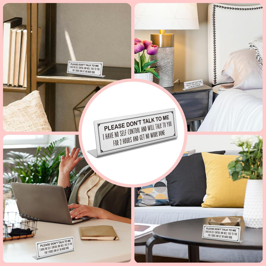 Funny Office Decor Signs for Cubicle Desk Accessories, Work Humor Gifts DSG144 X817762