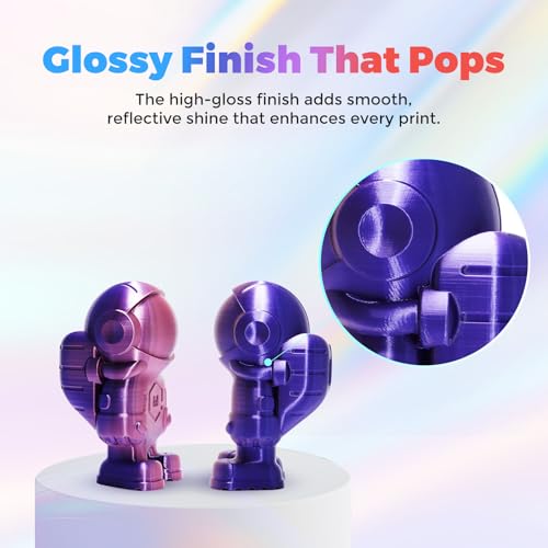 FLASHFORGE Silk PLA Filament 1.75mm, 1kg Spool V8381