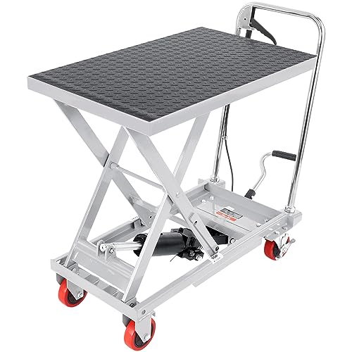 VEVOR Electric Lift Table 330 lbs Capacity, Height Adjustable, Black Y3219