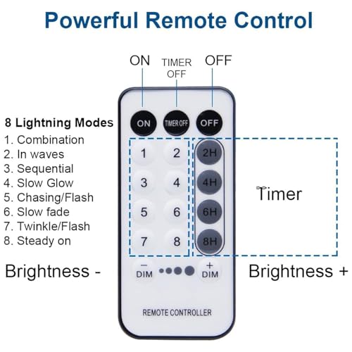 WATERGLIDE 300 LED Curtain Lights, Remote Control, Multicolor, Indoor Outdoor T948569