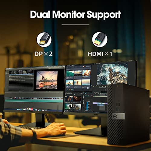 Dell OptiPlex 5050 Desktop with 24 inch Monitor, 16GB RAM, 512GB SSD, i5-6500, Windows 10 Pro (Renewed) L137