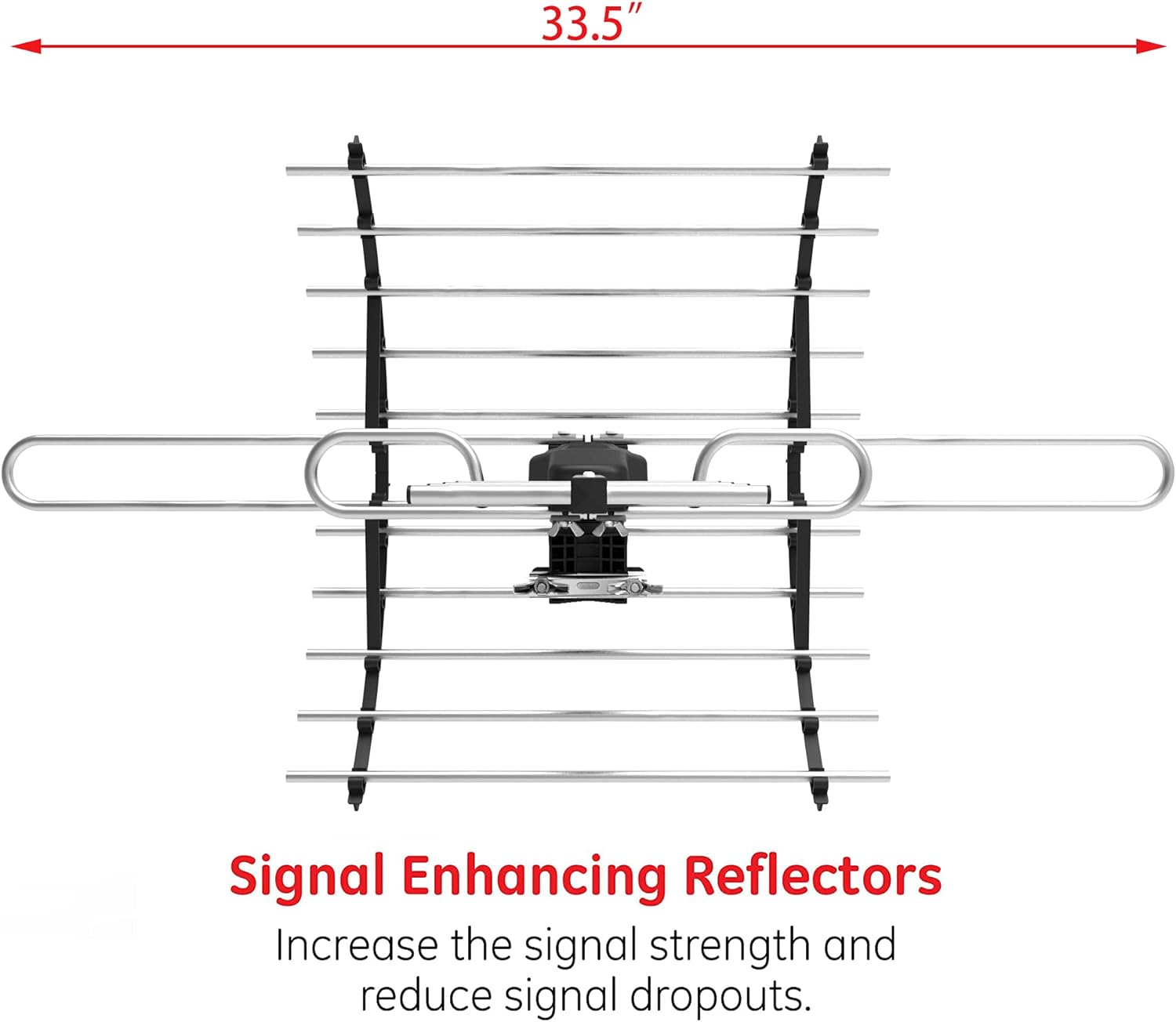 CeKay Digital HD TV Antenna Outdoor Attic 360 Rotation Wireless Remote 200 Miles Range 4K VHF UHF X67490