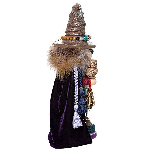 Kurt Adler 15" Hollywood Wizard Nutcracker with Owl I67099