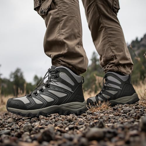 NORTIV 8 Men's Waterproof Ankle High Hiking Boots D984