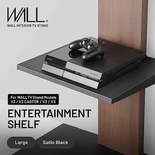 Wall Entertainment Shelf for TV Stand, Satin Black P1478