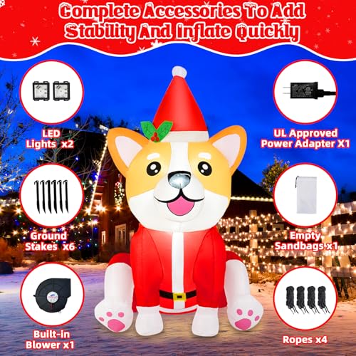 B&D 12FT Giant Christmas Inflatables Snowman Outdoor Decorations with Rotating LED Lights B36000