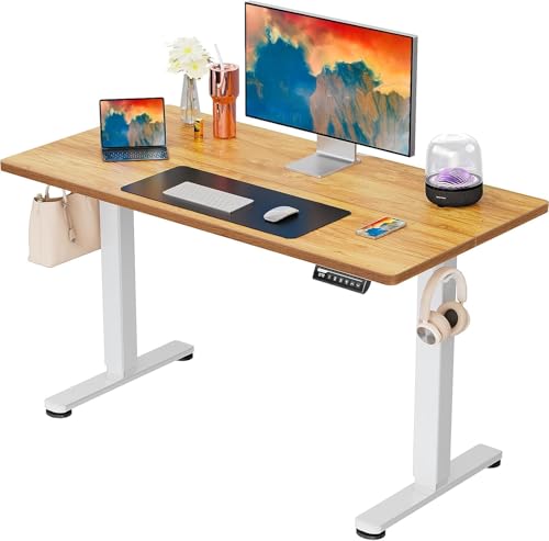 ErGear Height Adjustable Electric Standing Desk 48 x 24 Inches, Walnut S608