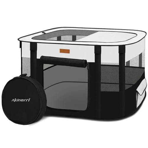 Dog Playpen Foldable Pet Tent with Carrying Bag for Indoor Outdoor Travel E336924
