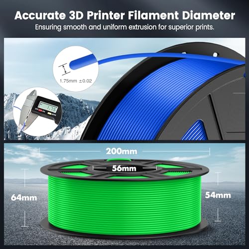 SUNLU 4kg PLA 3D Printer Filament Bundle, 1.75mm, 4 Black Spools V387