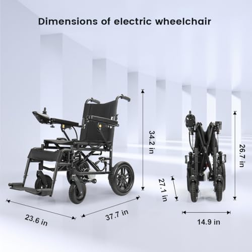 Electric Wheelchair for Senior Adults, All-Terrain, 500W, 12Ah Lithium Battery N306823