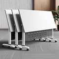 Conference Table Foldable Meeting Tables, Conference Rooms Training Rooms Flip Top Mobile Training Table, Rolling Meeting Table with Caster Wheels, Suitable for Office,Meeting Room,classr