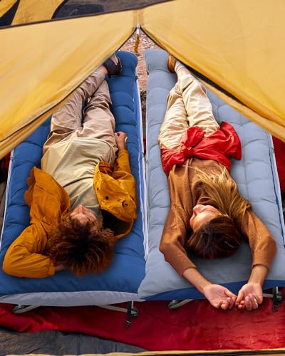 Sportneer Camping Cot for Adults with Mattress, Heavy Duty Folding Portable Bed R956