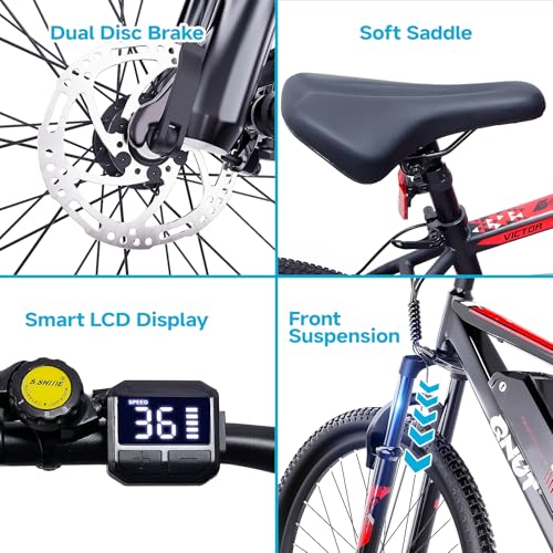 Electric Bike for Adults 350W 26" 21 Speed Commute E-Bike B32927