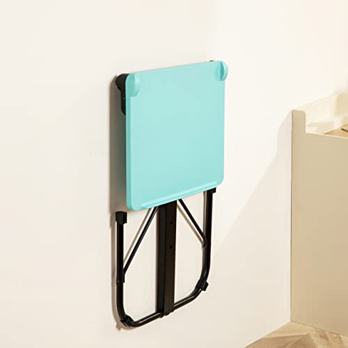Folding TV Tray Table, Adjustable, Light Blue U87008