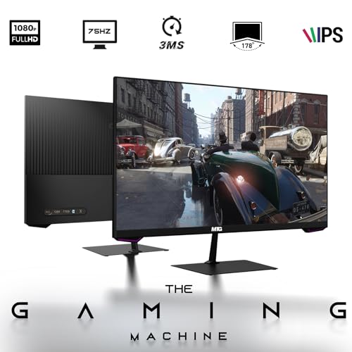 Lenovo Desktop PC Gaming Bundle Intel Core i7 16GB RAM 512GB SSD 24-inch Monitor RX 550 RGB Keyboard Mouse WiFi Win 10 Pro (Renewed) C21240