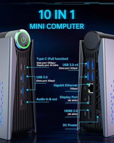 ACEMAGICIAN S3A Mini PC, Ryzen 7 5875U, 16GB DDR4 512GB NVMe SSD F699390