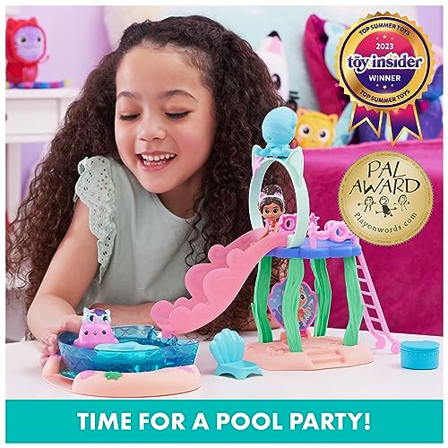 Gabby’s Dollhouse Purr-ific Pool Playset with Gabby and MerCat Figures H9886