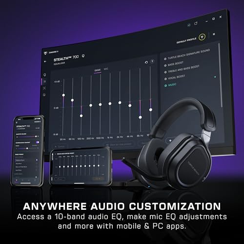 Turtle Beach Stealth 500 Wireless Gaming Headset for PC, PS5, PS4, Mobile, Black O98495