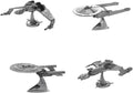 Metal Earth 3D Model Kits - Star Trek Set of 4 - USS Enterprise NCC-1701D - Klingon Vor'Cha Class - Klingon Bird-of-Prey - USS Enterprise NCC-1701